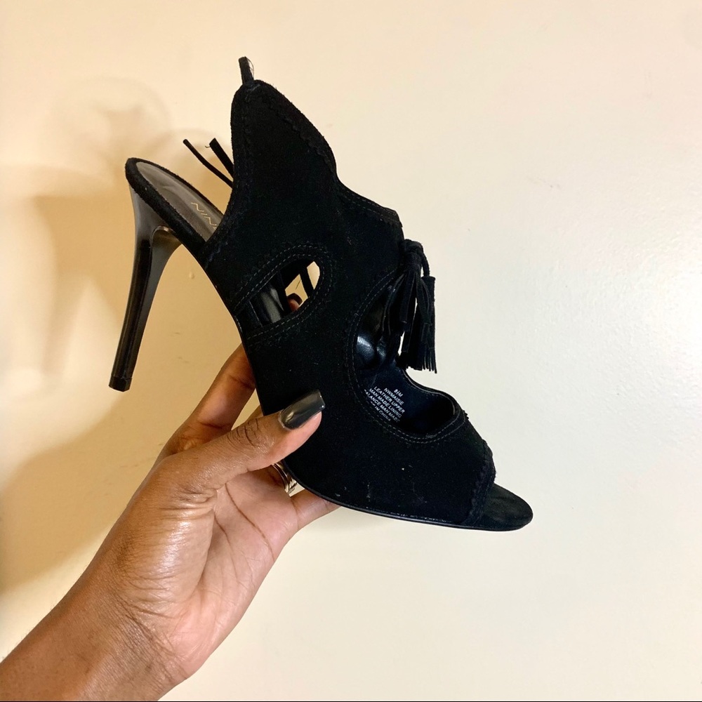 Nine West Lace-Up Tassel Stilettos